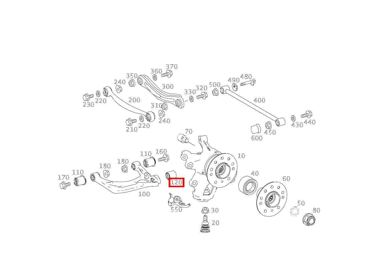 Gummilager STOSSDAEMPFER HINTEN GL 500 4MATIC Off-Roader 164 Gummilager STOSSDAEMPFER HINTEN GL 500 4MATIC Off-Roader 164