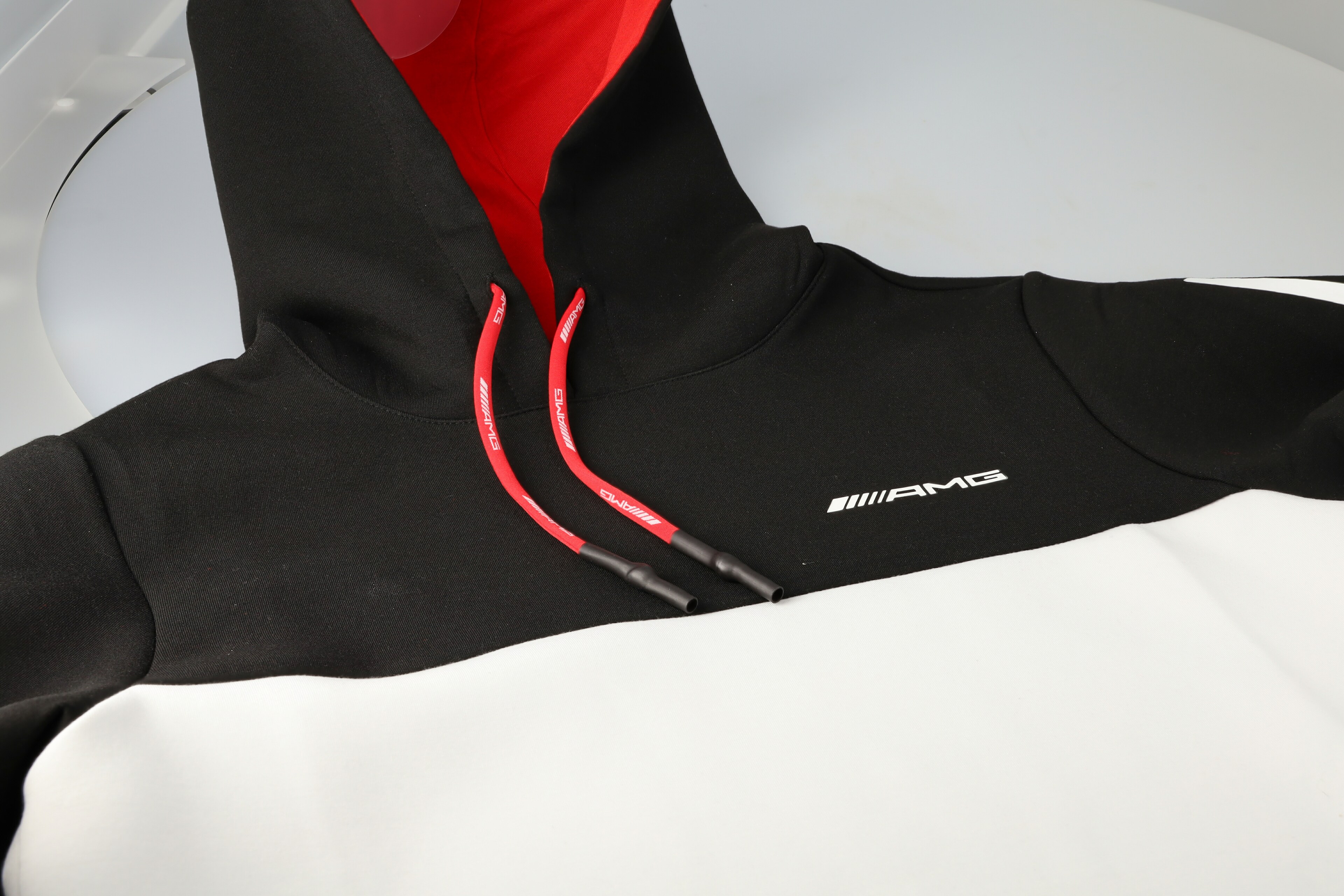 AMG Sweathoodie, Unisex, schwarz/weiß