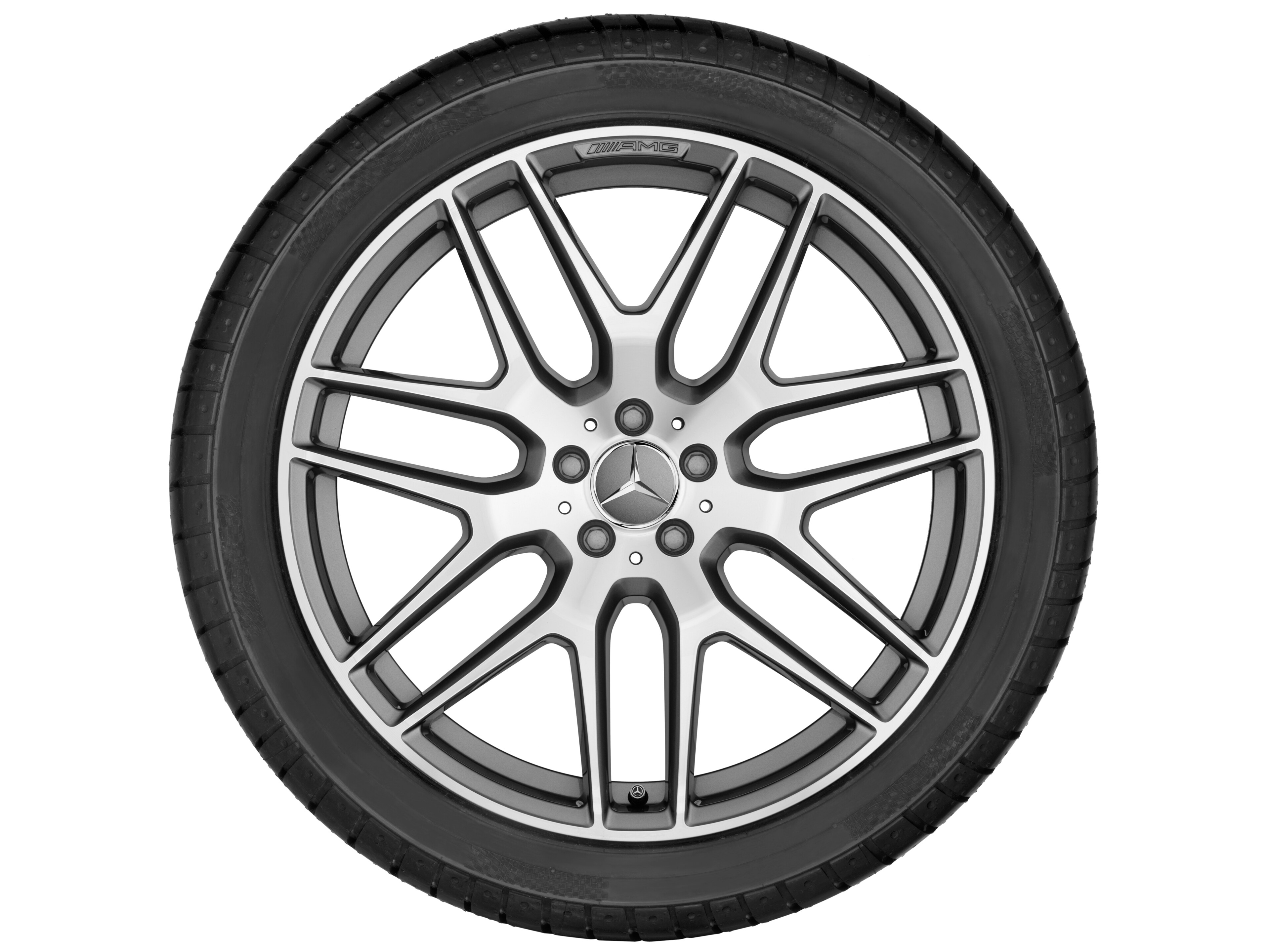 AMG Leichtmetallrad, im Kreuzspeichen-Design