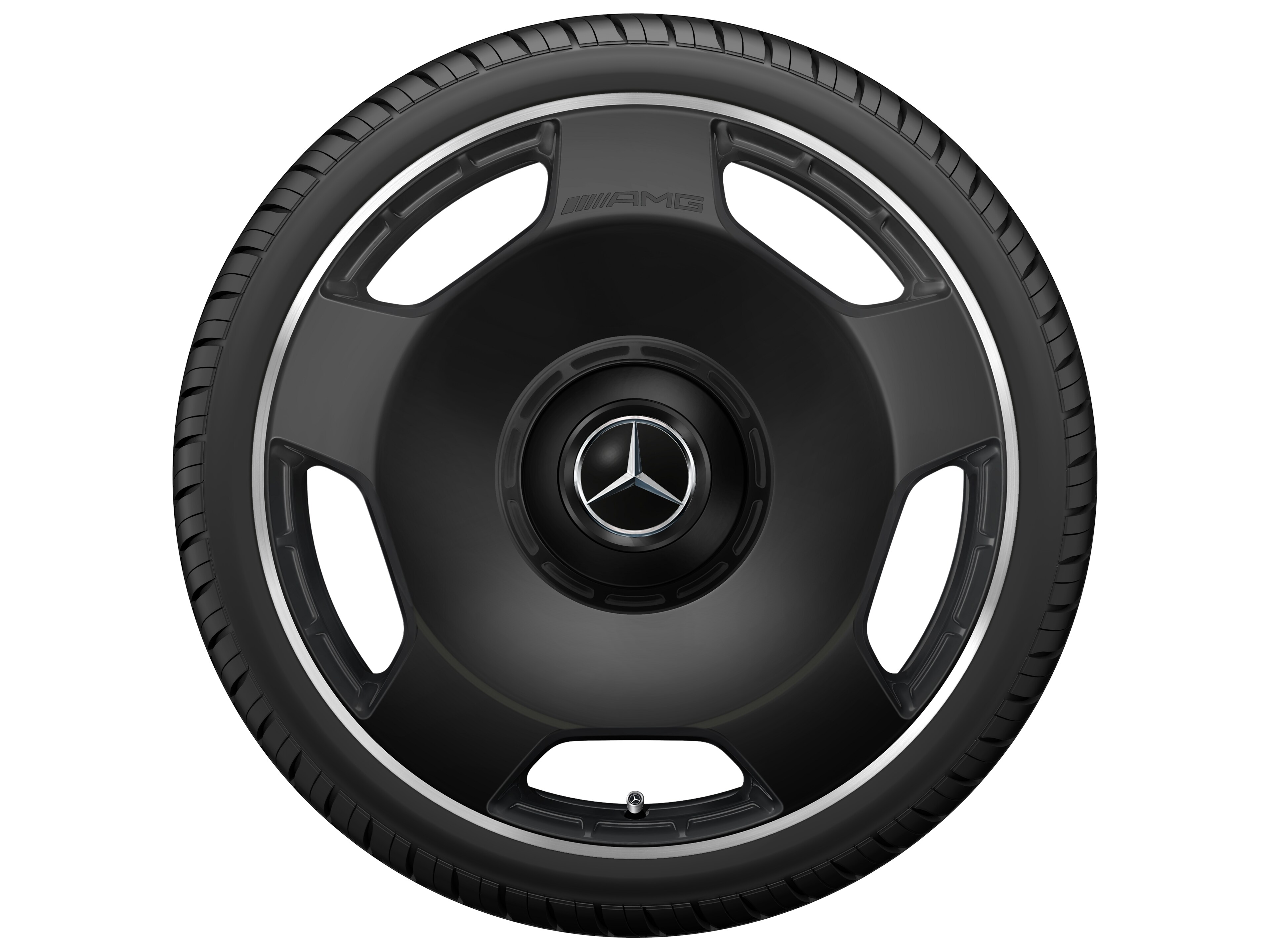Mercedes-Benz - AMG Schmiederad 5-Loch Design, 21 Zoll, 10 J x 21 ET 30, schwarz matt