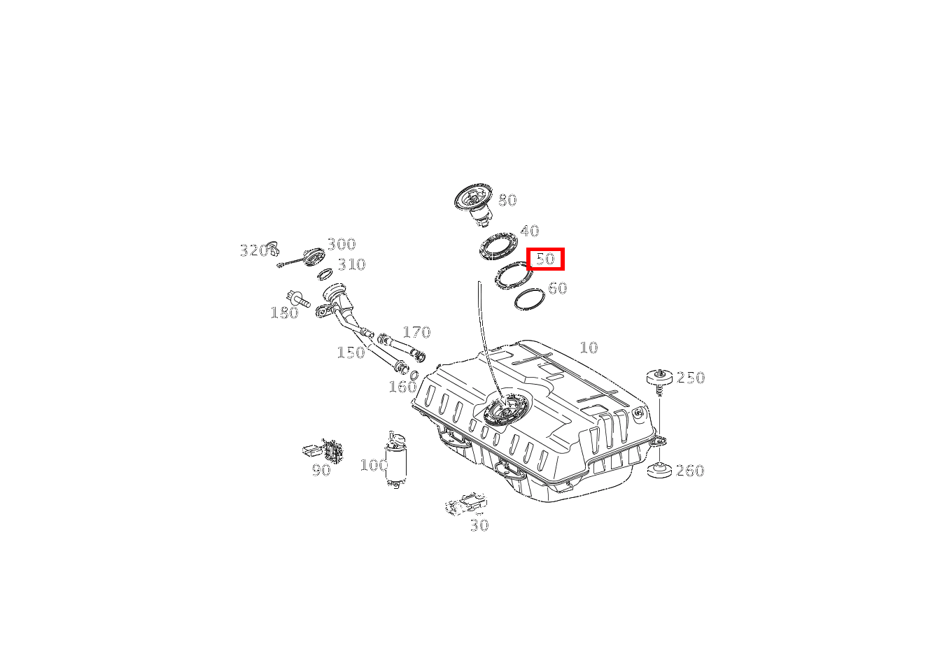 Ring KRAFTSTOFFFILTER AN TANK SLS AMG GT Roadster Final Edition 197 Ring KRAFTSTOFFFILTER AN TANK SLS AMG GT Roadster Final Edition 197