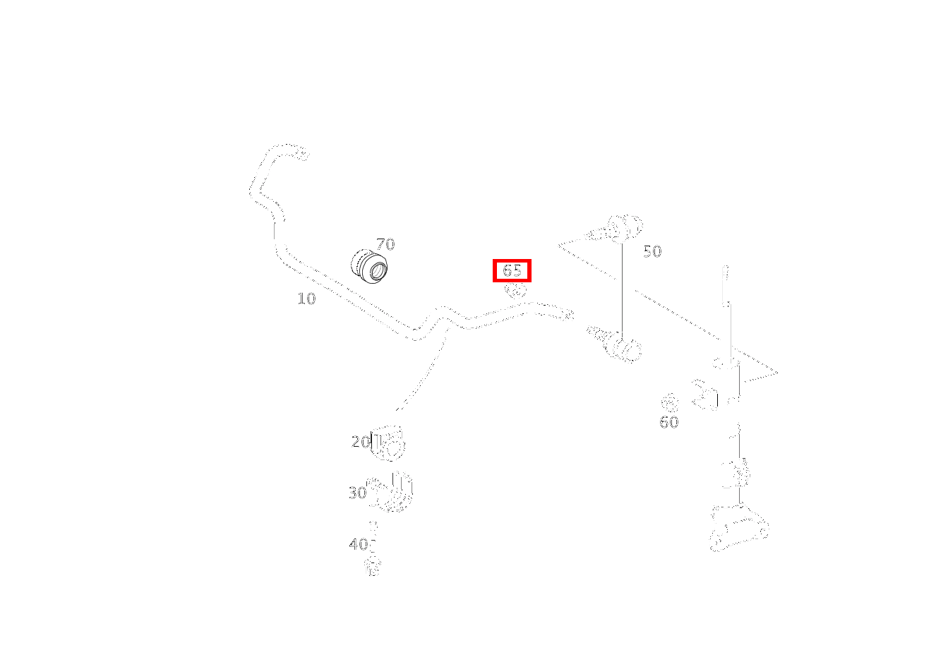 Mutter STANGE AN DREHSTAB; M12X1.5 E 200 T-Limousine 210