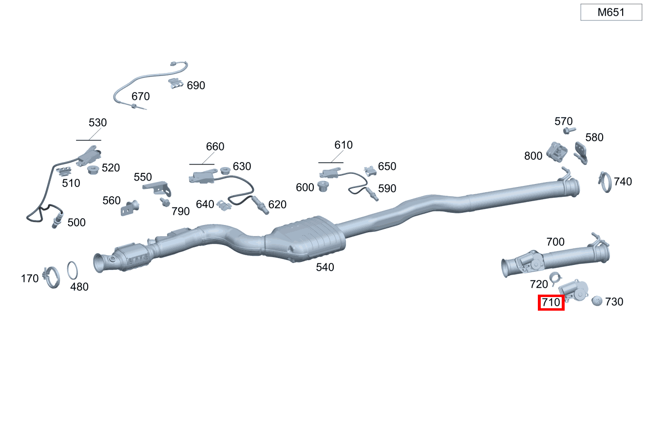 ABGASKLAPPENSTELLER Abgasklappe GLK 253