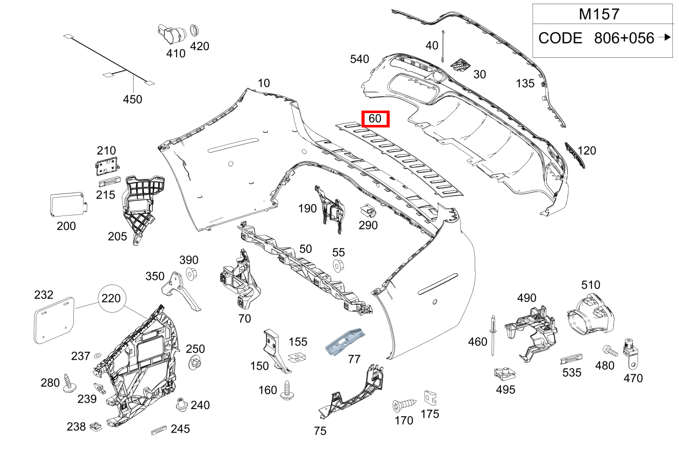 Schutzplatte LADEKANTENSCHUTZ Mercedes-AMG GLS 63 4MATIC Off-Roader 166 Schutzplatte LADEKANTENSCHUTZ Mercedes-AMG GLS 63 4MATIC Off-Roader 166