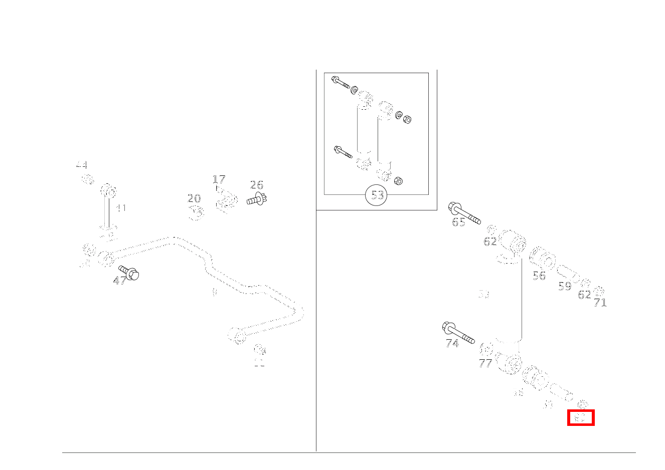 Mutter STOSSDAEMPFER AN HINTERACHSE; M14X1.5 416 4X2 3550 460