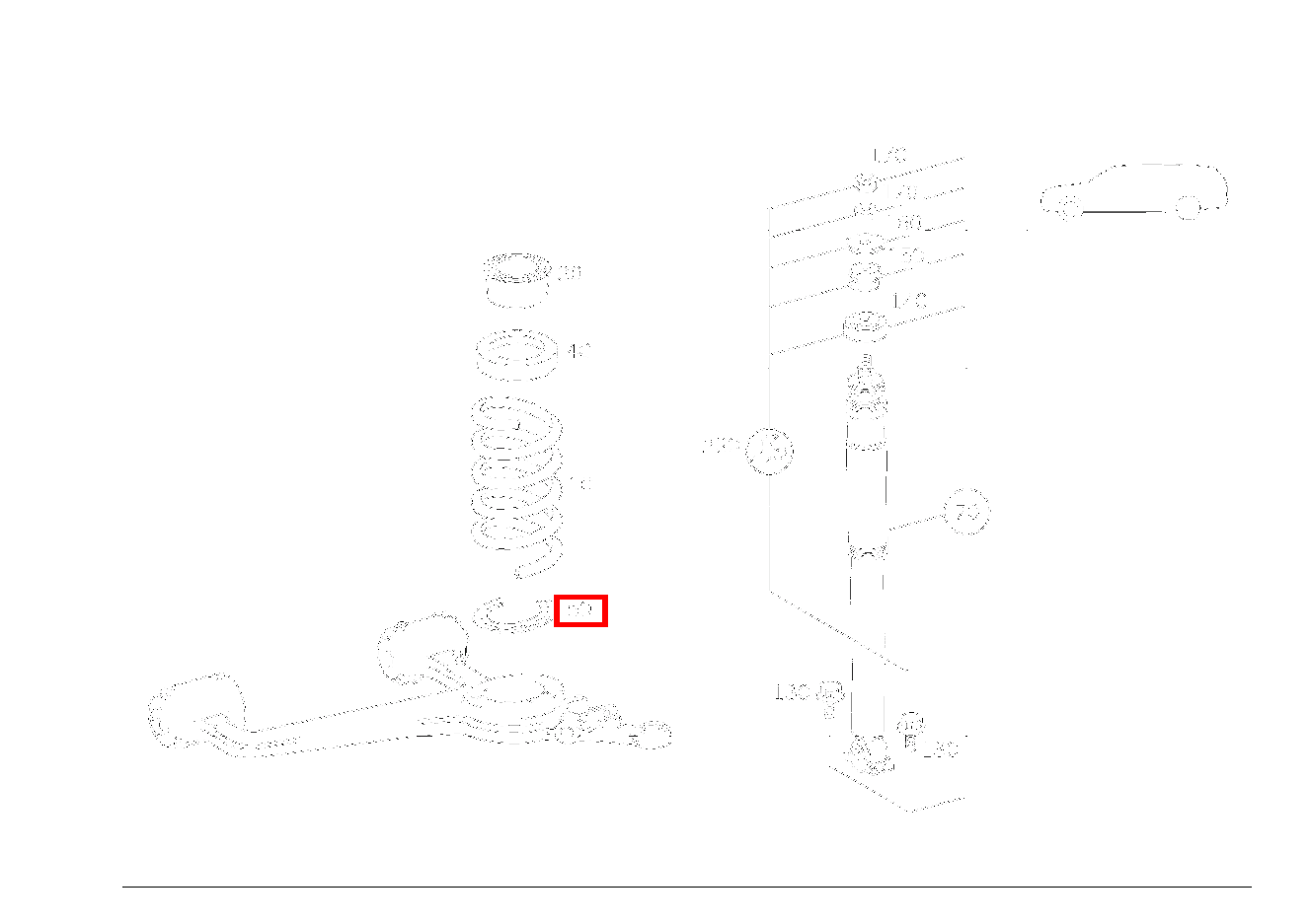 Profilunterlage VORDERFEDER AN QUERLENKER E280 210