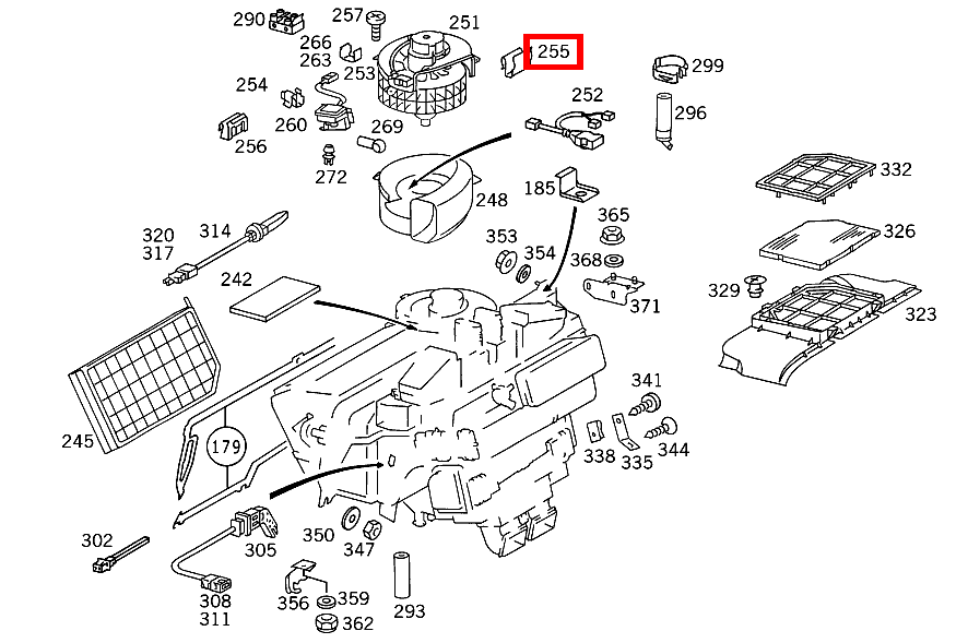 Klammer AN GEBLAESE S 350 Turbodiesel 140