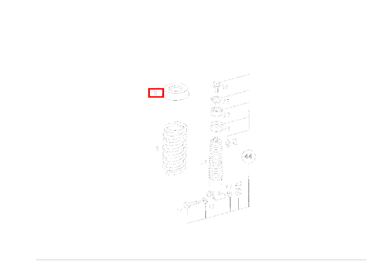 Gummipuffer NACH BEDARF;NOPPENZAHL: 1 (8 MM) 300TDT/E300DTDT 4M 124
