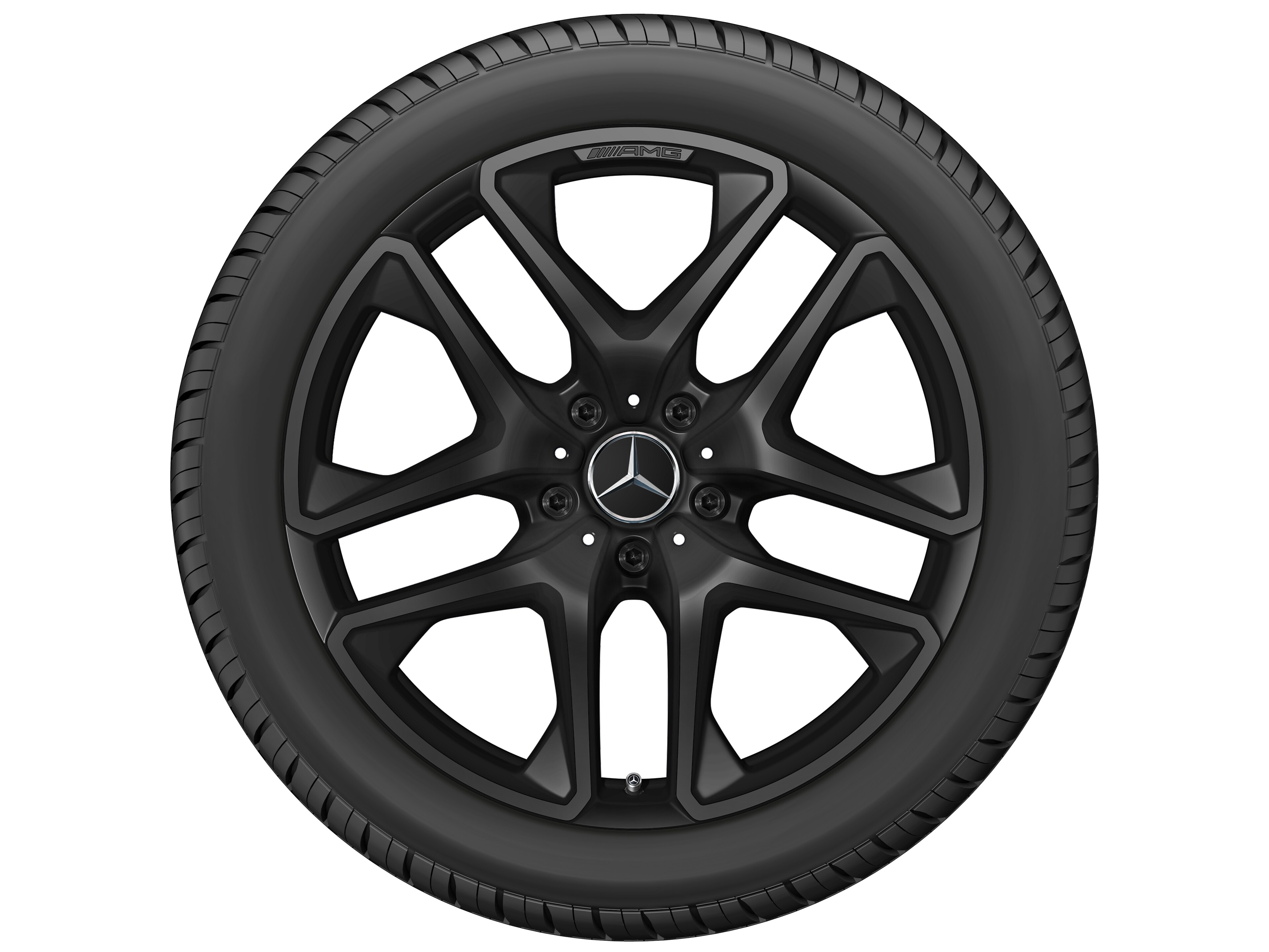 Mercedes-Benz - AMG 5-Doppelspeichen-Rad, 21 Zoll, 10 J x 21 ET 33, schwarz matt