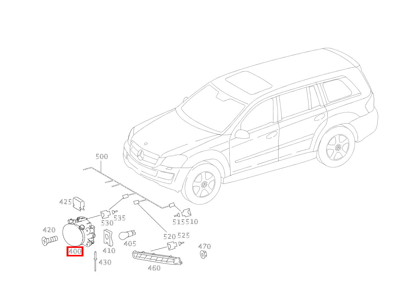 Nebelscheinwerfer LINKS GL 550 4MATIC Off-Roader 164 Nebelscheinwerfer LINKS GL 550 4MATIC Off-Roader 164