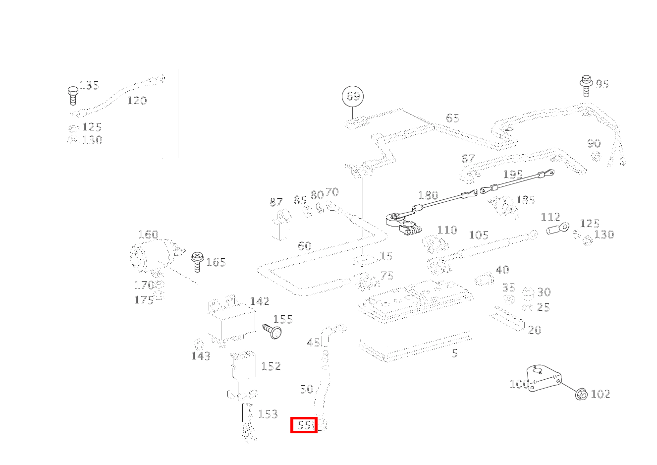 Tülle BATTERIE; 28MM 416 4X2 3550 460