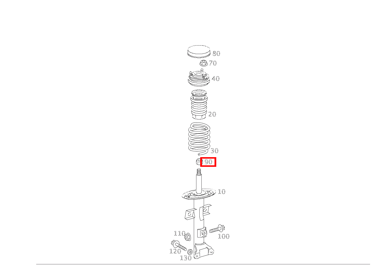 Sechskantmutter AN STOSSDAEMPFER OBEN; M14X1.5 SLK 55 AMG Roadster 171