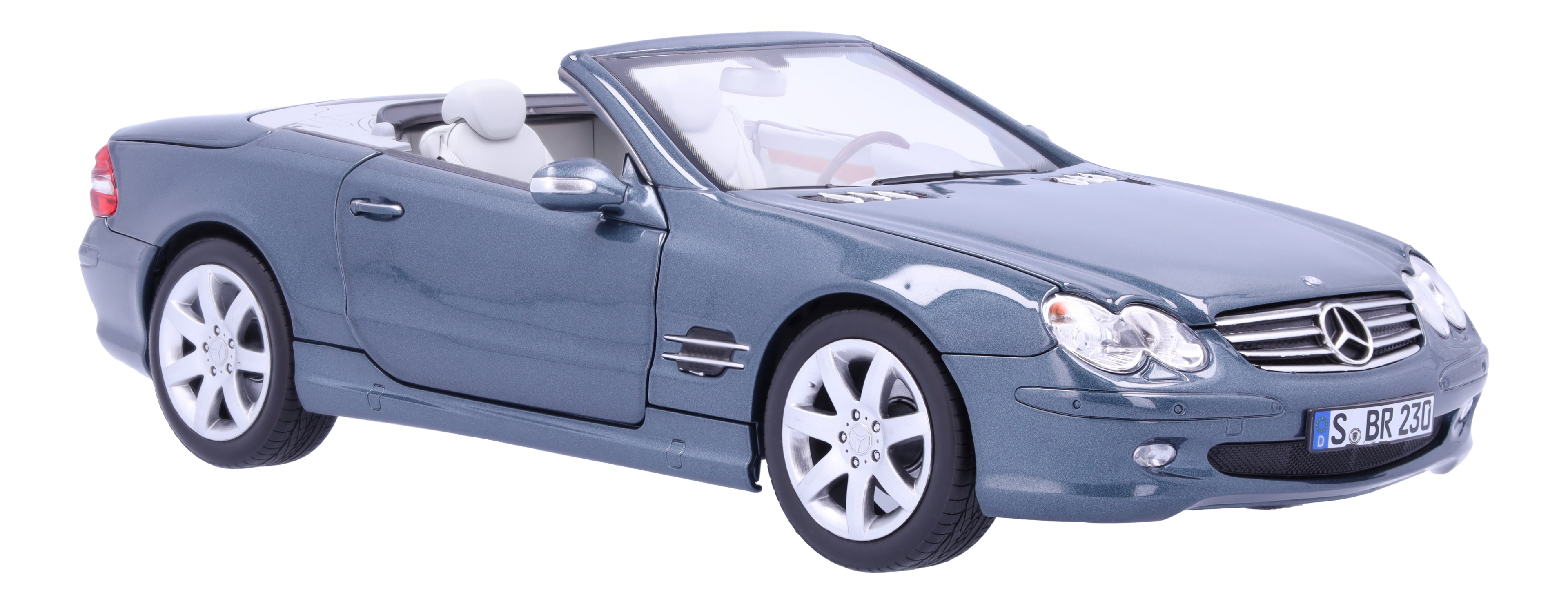 Mercedes-Benz - SL 500 R 230 (2001-2006) topasblau, Norev, 1:18