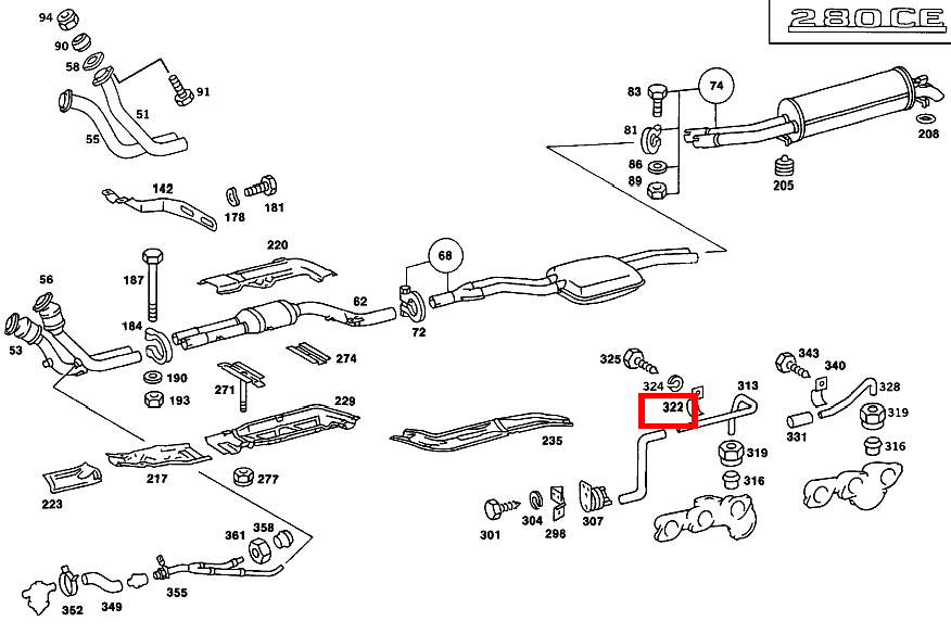 Schelle LEITUNG AN SCHUTZBLECH 280 CE 123