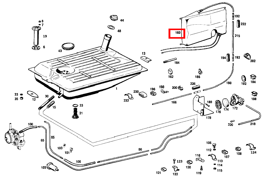 Ausgleichsbehälter 240 D 3.0 115 Ausgleichsbehälter 240 D 3.0 115