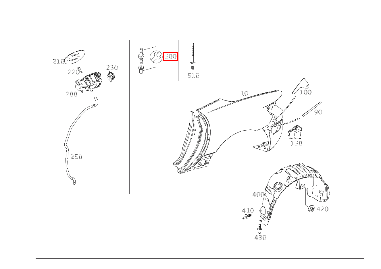 TEILESATZ GEWINDEBOLZEN REPARATURLOESUNG FUER ABGEBROCHENE SCHWEISSBOLZEN SLK55 AMG 172