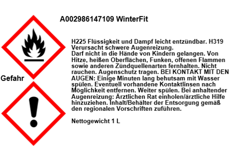 WinterFit Scheibenwaschkonzentrat