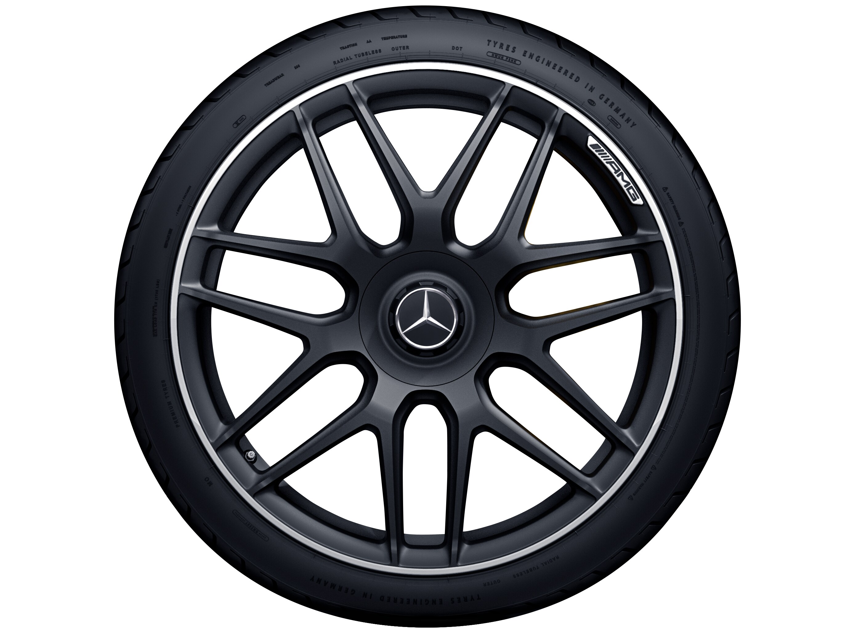 AMG Schmiederad im Kreuzspeichen-Design, 50,8