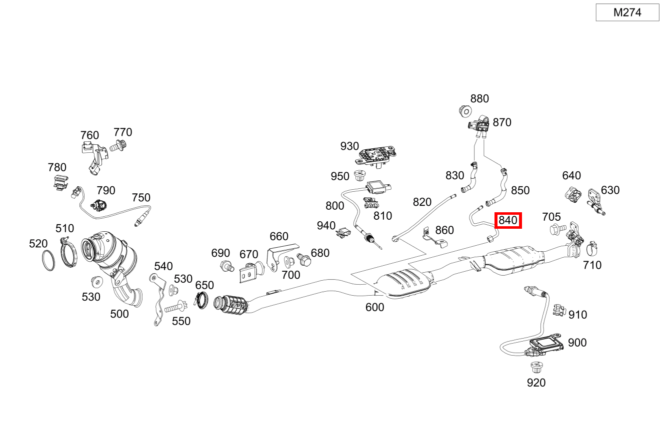 Druckleitung An Partikelfilter hinten CLK 320 COUPE 209