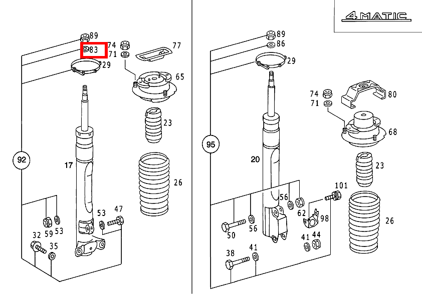 Scheibe DAEMPFERBEIN AN GUMMILAGER E 250 FL 124