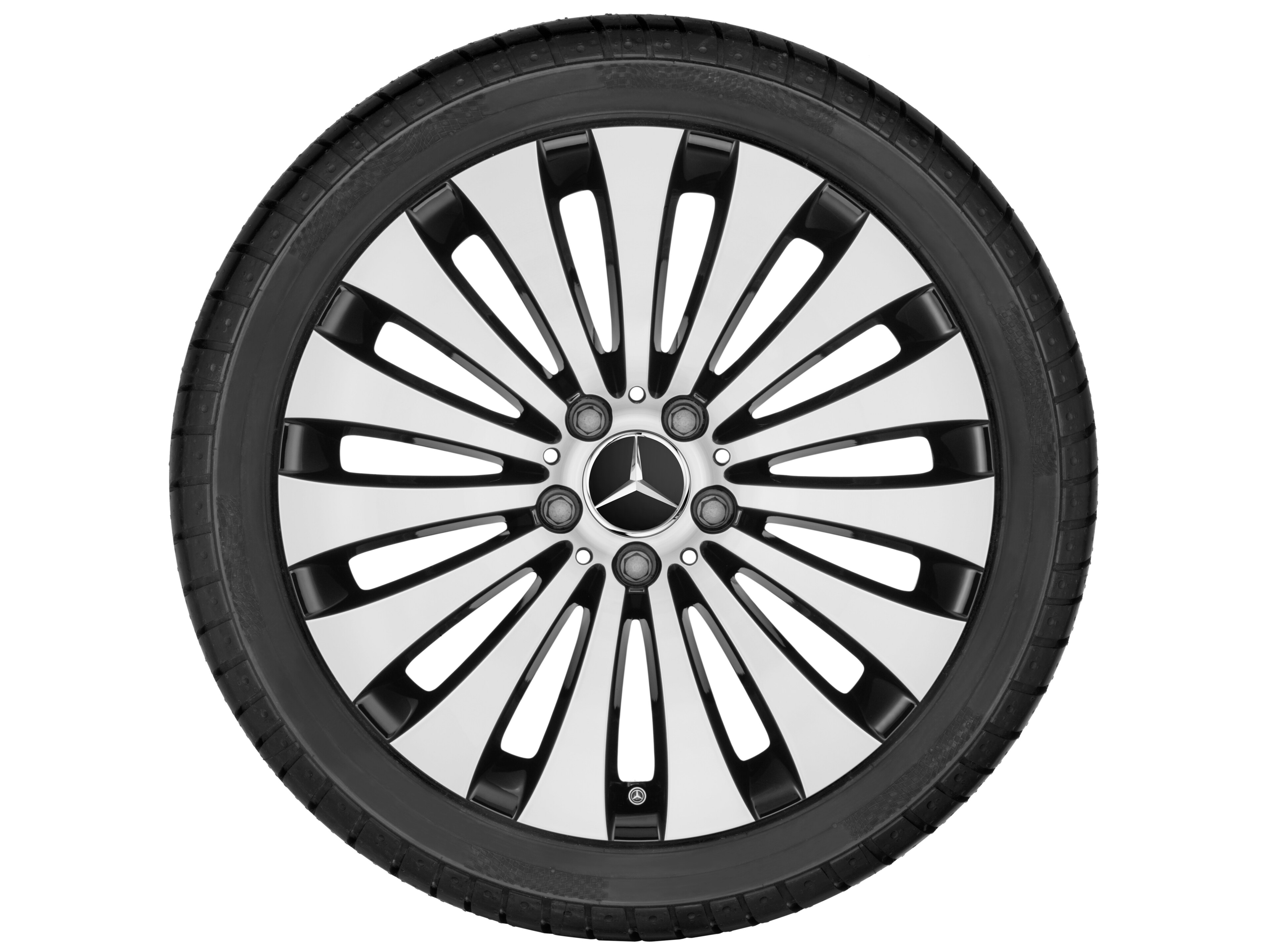 Mercedes-Benz - 15-Speichen-Rad, 45,7 cm (18 Zoll), glanzgedr 15-Speichen-Rad, 45,7 cm (18 Zoll), glanzgedr