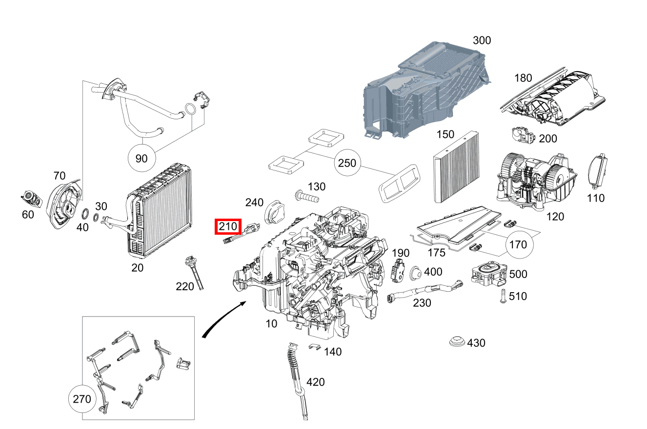 Temperatursensor VERDAMPFER S 63 AMG 4MATIC+ Cabriolet 217 Temperatursensor VERDAMPFER S 63 AMG 4MATIC+ Cabriolet 217