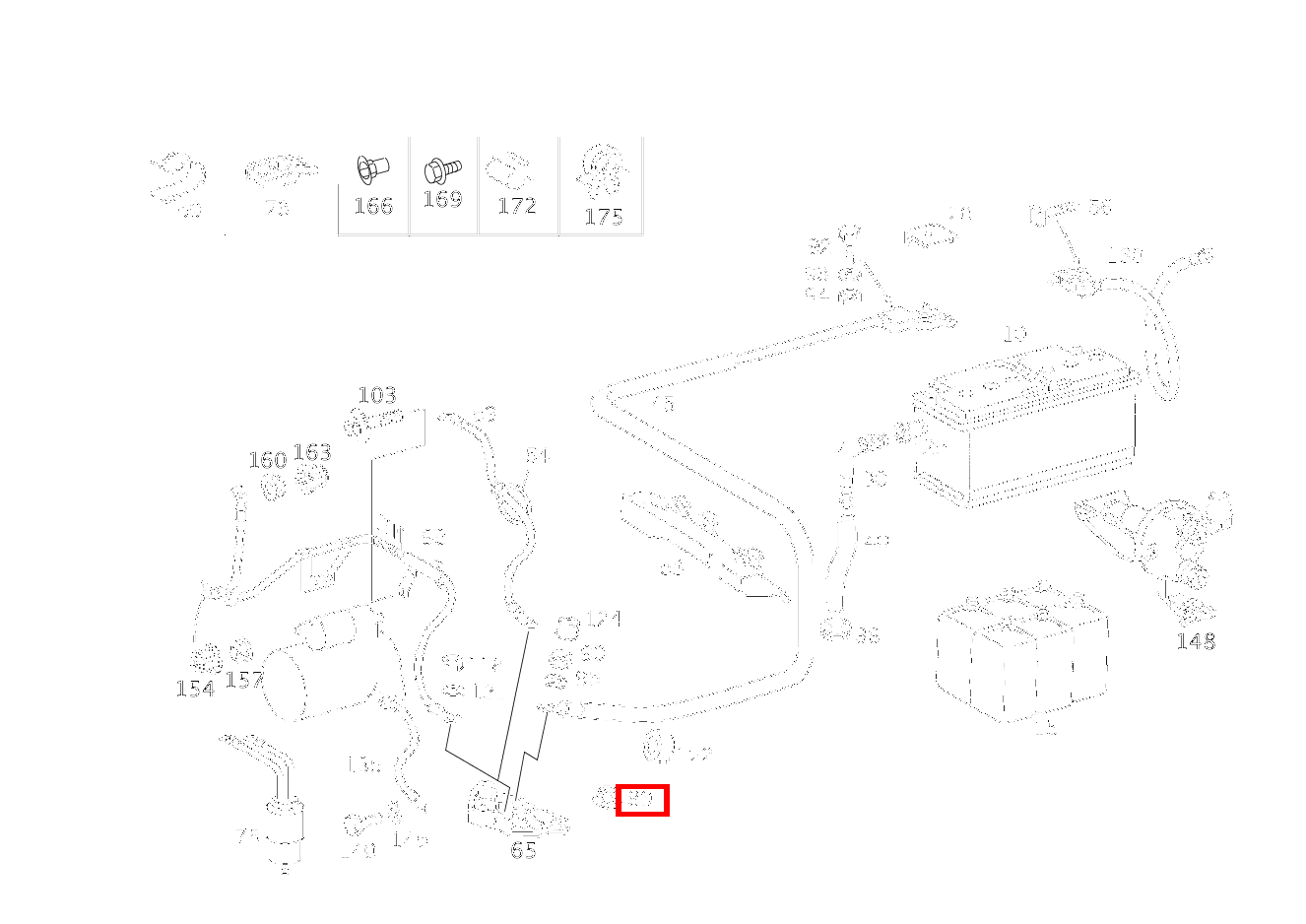 Mutter LEITUNGSVERBINDER AN STIRNWAND; M6 C 200 T CDI 202