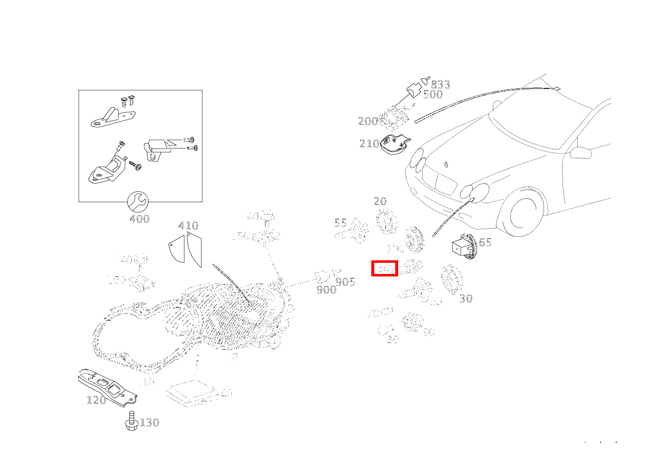 GASENTLAD.LAMPE ABBLENDLICHT UND FERNLICHT; D2S 12V-35W CLK 63 AMG Cabriolet 209
