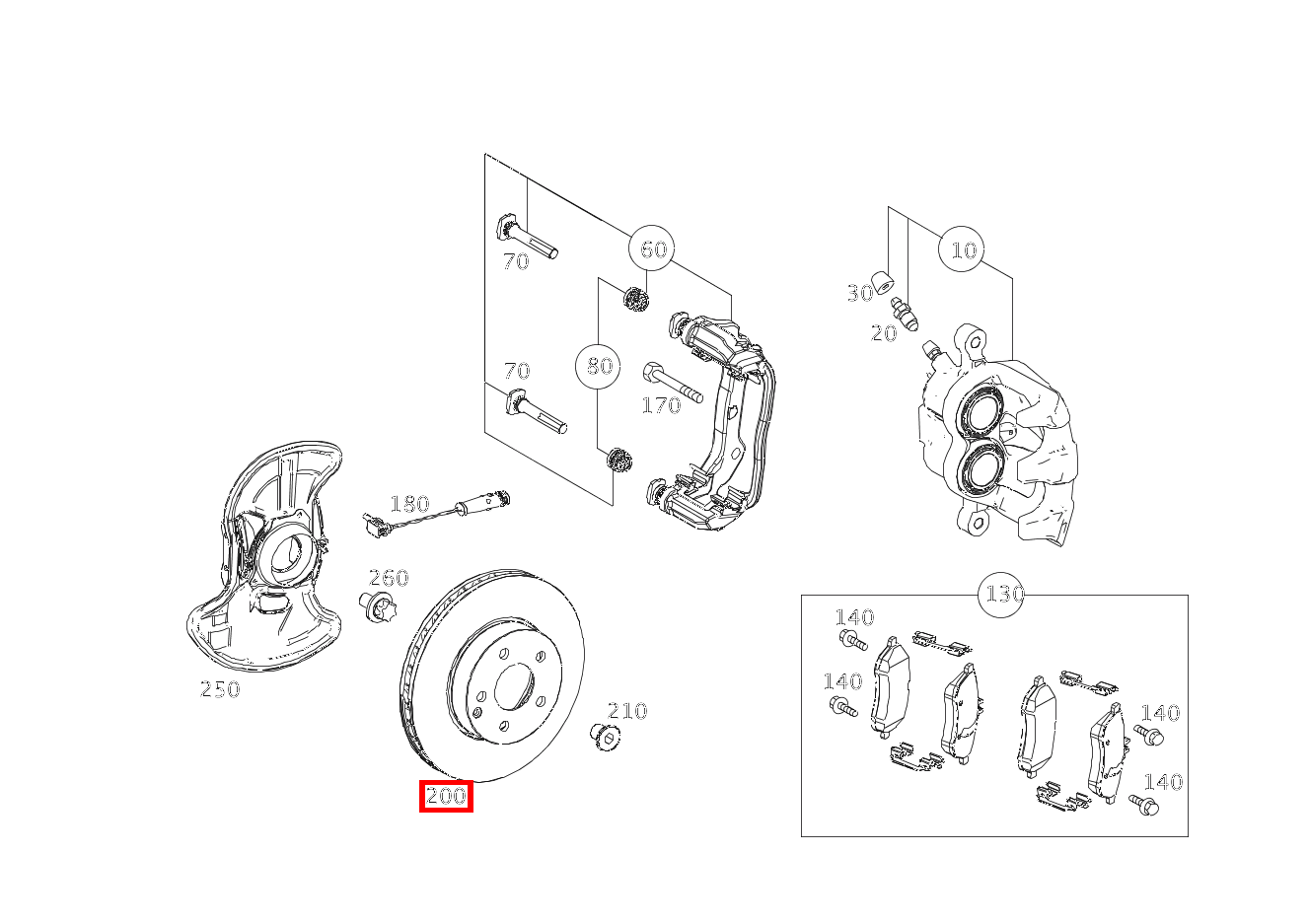 Bremsscheibe Vorne rechts GLK220BT 4M 204 Bremsscheibe Vorne rechts GLK220BT 4M 204