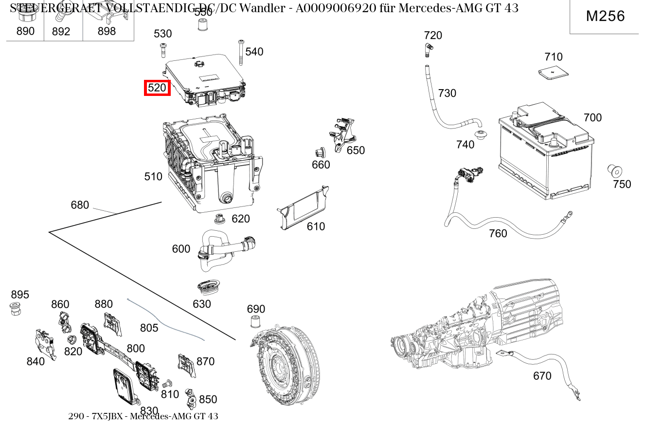 Steuergerät vollständig DC/DC Wandler Mercedes-AMG GT 43 290 Steuergerät vollständig DC/DC Wandler Mercedes-AMG GT 43 290