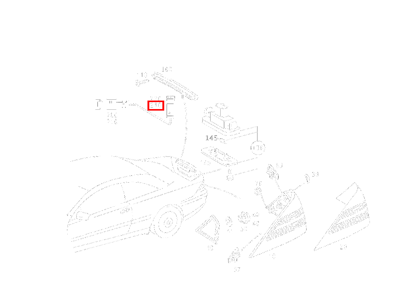 Kontaktbuchse ZUSATZBREMSLEUCHTE; 0.5-0.75 MM2 MQS CL 65 AMG Coupé 215