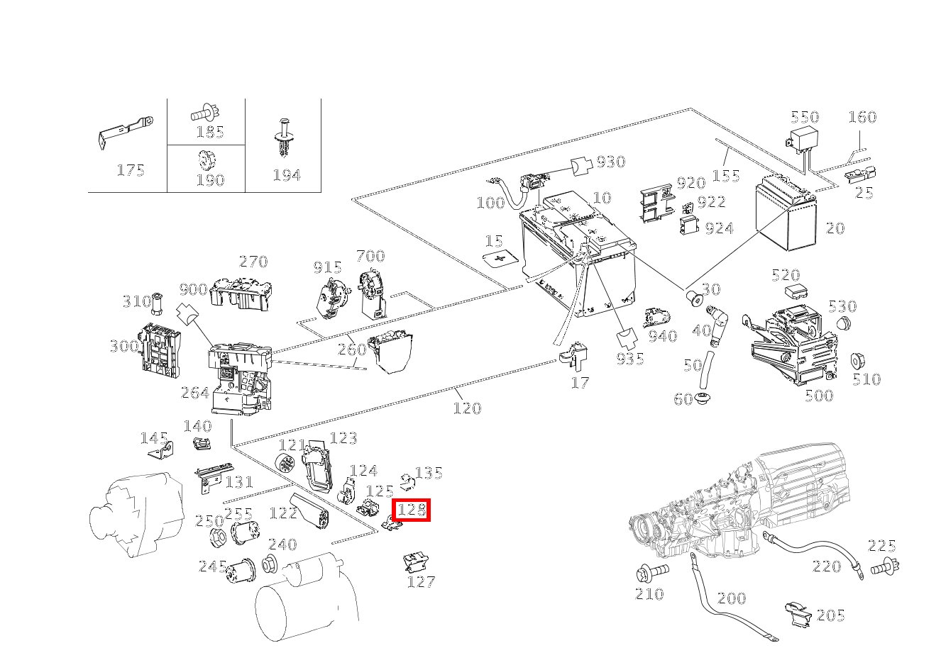 KABELKLEMME C 180 205 KABELKLEMME C 180 205