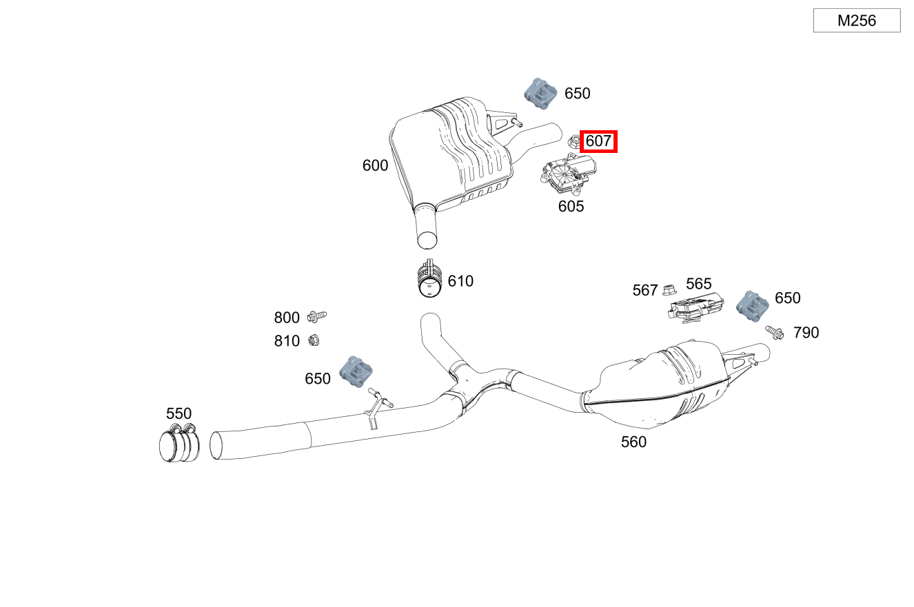 Mutter Befestigung Aktuator; M5 Mercedes-AMG CLS 53 4MATIC+ 257
