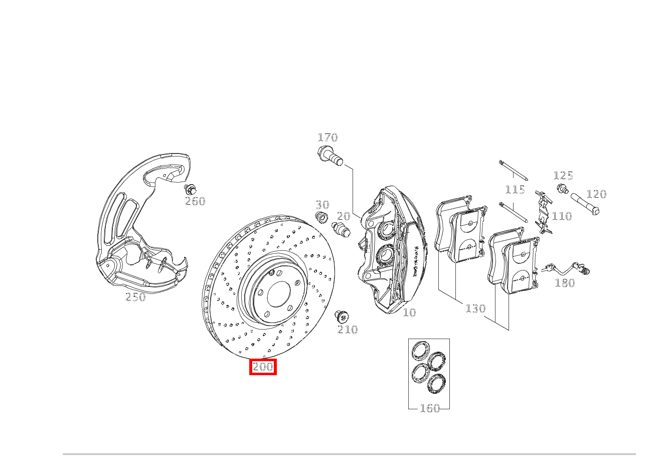 Bremsscheibe belüftet Rechts Mercedes-Maybach S 560 222