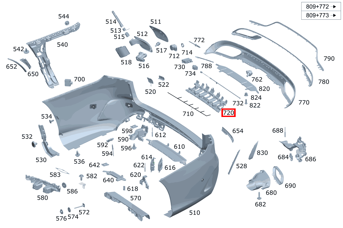 Stossfängerhalter Heckschaltmodul für C-Klasse 205 kaufen 