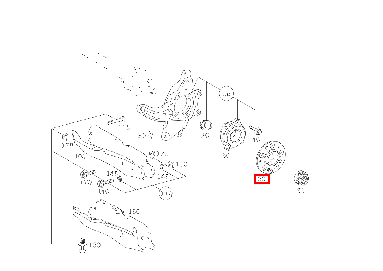 Flansch Radträger CL500 4M BE 216 Flansch Radträger CL500 4M BE 216