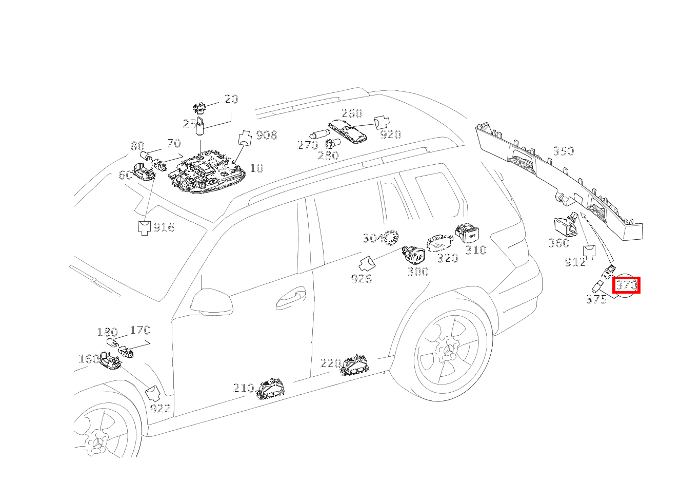 Lampenfassung MIT GLUEHLAMPE; 12V-5W GLK 350 4MATIC 204