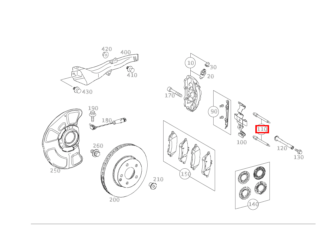 TEILESATZ FUEHRUNGSBOLZEN Teilesatz SLS AMG Roadster 197