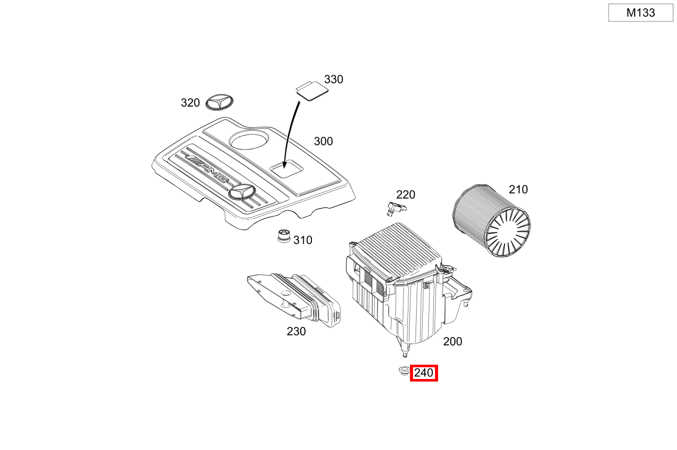 Elastomerlager An Rahmen Mercedes-AMG GLA 45 4MATIC Sport Utility Vehicle 156