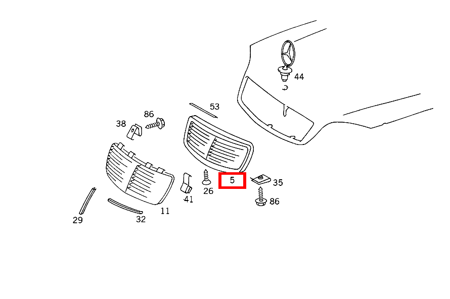 Kühlerverkleidung S 350 Turbodiesel 140 Kühlerverkleidung S 350 Turbodiesel 140