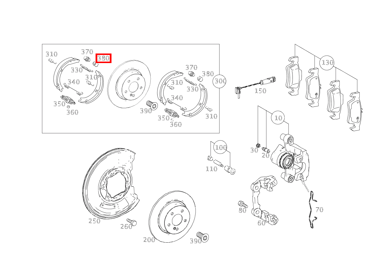 STUETZBUCHSE BREMSBACKENNACHSTELLUNG GLK 350 4MATIC 204 STUETZBUCHSE BREMSBACKENNACHSTELLUNG GLK 350 4MATIC 204