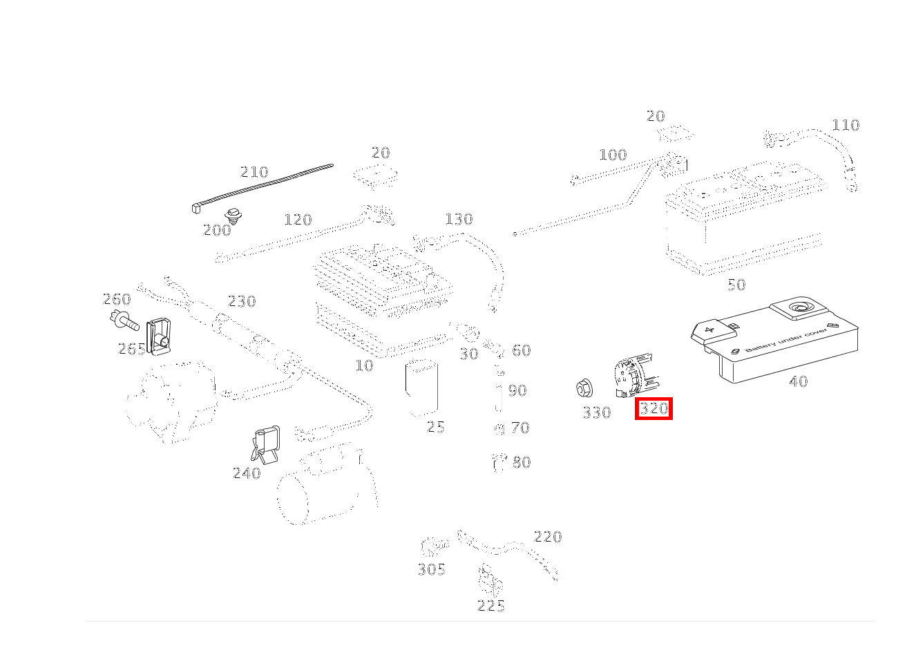Leitungsverbinder VORSICHERUNGSDOSE SL 65 AMG Roadster BCA 230