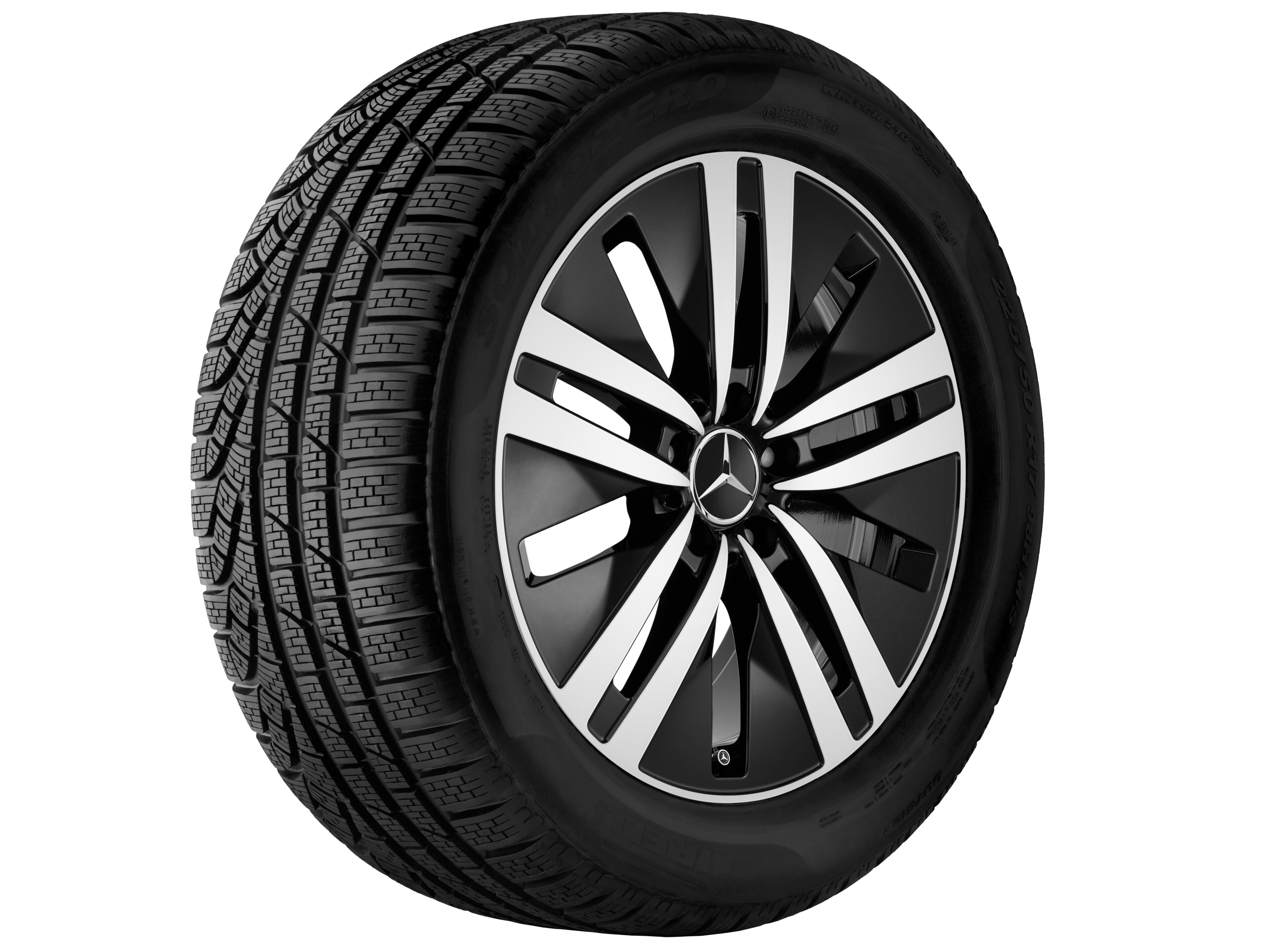 Mercedes-Benz - 10-Loch-Rad, 45,7 cm (18 Zoll), glanzgedreht 10-Loch-Rad, 45,7 cm (18 Zoll), glanzgedreht