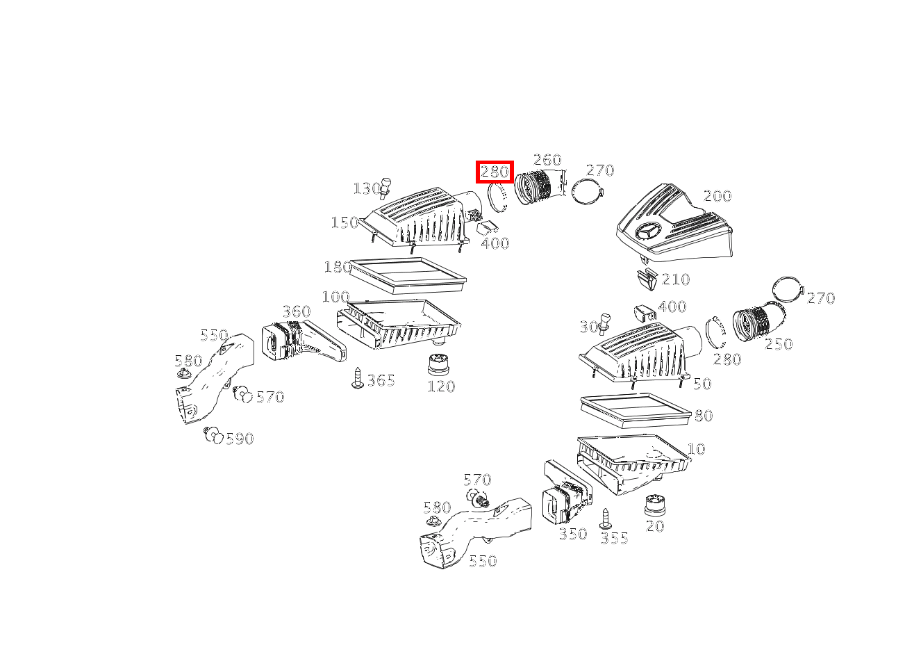 Schelle ANSAUGLEITUNG AN DAEMPFERFILTER RECHTS; 80-100 MM SLS AMG GT Roadster Final Edition 197 Schelle ANSAUGLEITUNG AN DAEMPFERFILTER RECHTS; 80-100 MM SLS AMG GT Roadster Final Edition 197