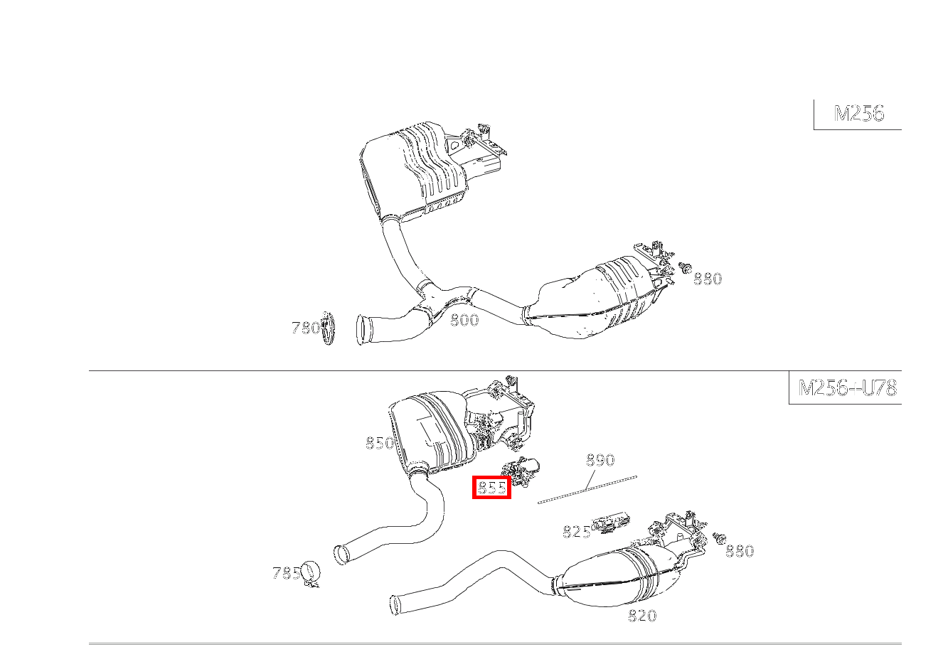 Aktuator ABGASLEITUNG RECHTS Mercedes-AMG E 53 4MATIC+ Cabriolet 238