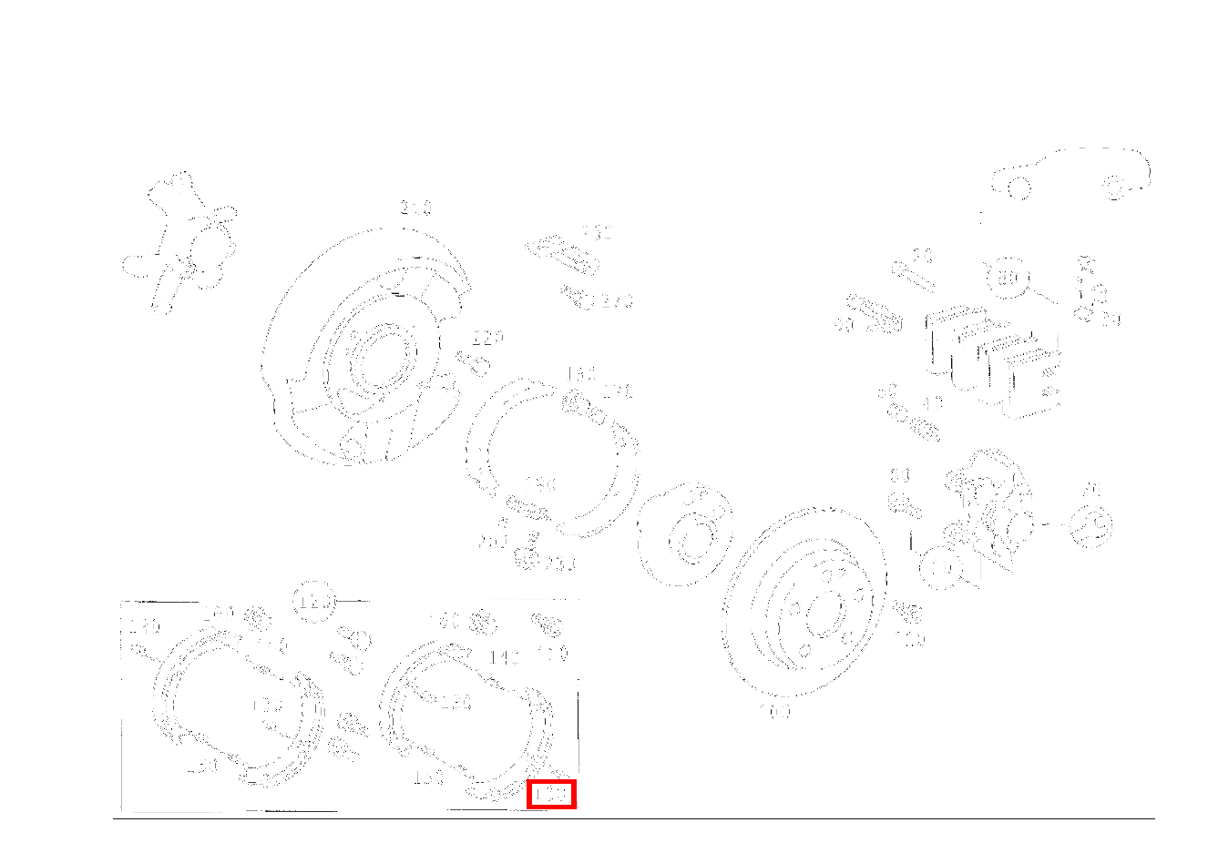 Zugfeder BREMSBACKEN AN ABDECKBLECH E280 210