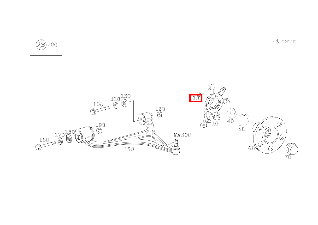 Schutzkappe LENKANSCHLAG LINKS UND RECHTS C 280 4MATIC T-Modell 203