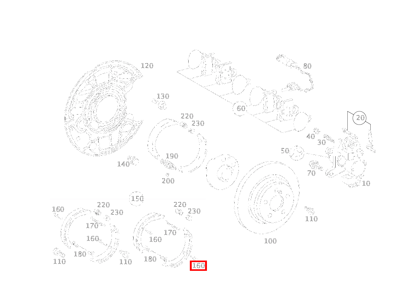 Zugfeder BREMSBACKE AN ABDECKBLECH C 320 Sportcoupé 203