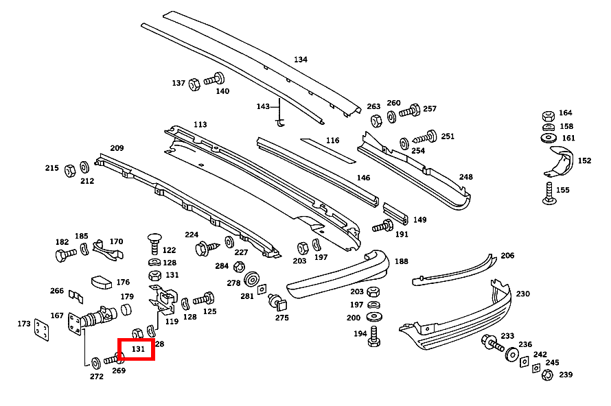 Sechskantmutter AUFNAHMETOPF AN MITTELTEIL; M8 560 SL 107