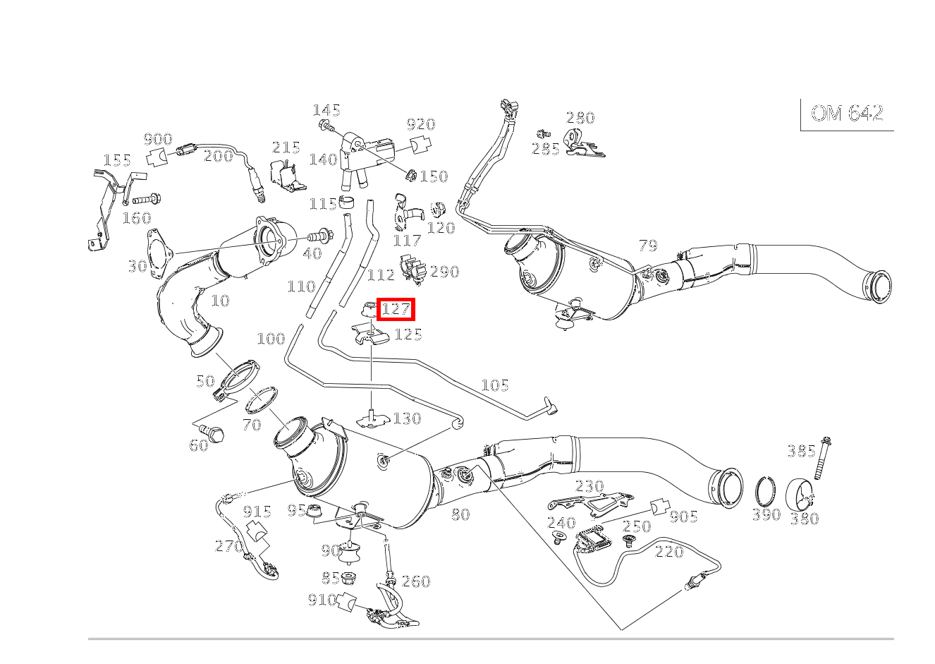 Mutter HALTER AN DRUCKLEITUNG; M5 EQC 400 4MATIC 293